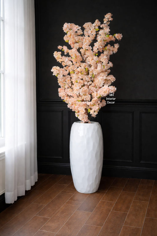 Beautiful peach artificial cherry blossom tree