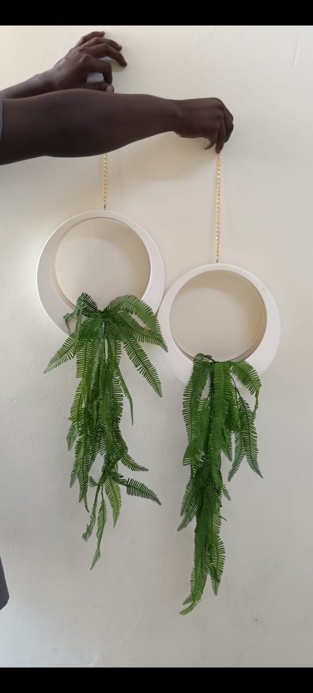 Hanging Artificial Ferns