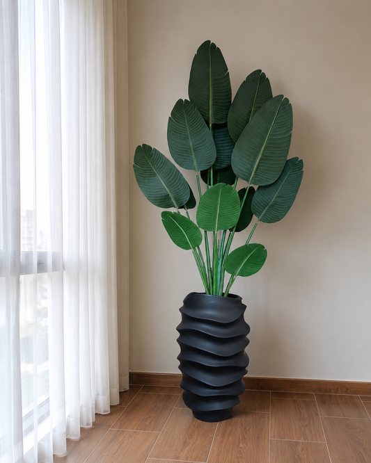 Elegant Sculptural Fibre glass Planter