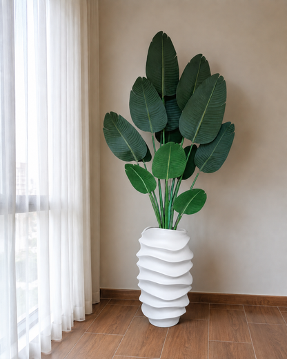 Elegant Sculptural Fibre glass Planter
