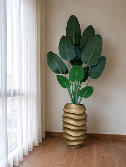 Elegant Sculptural Fibre glass Planter