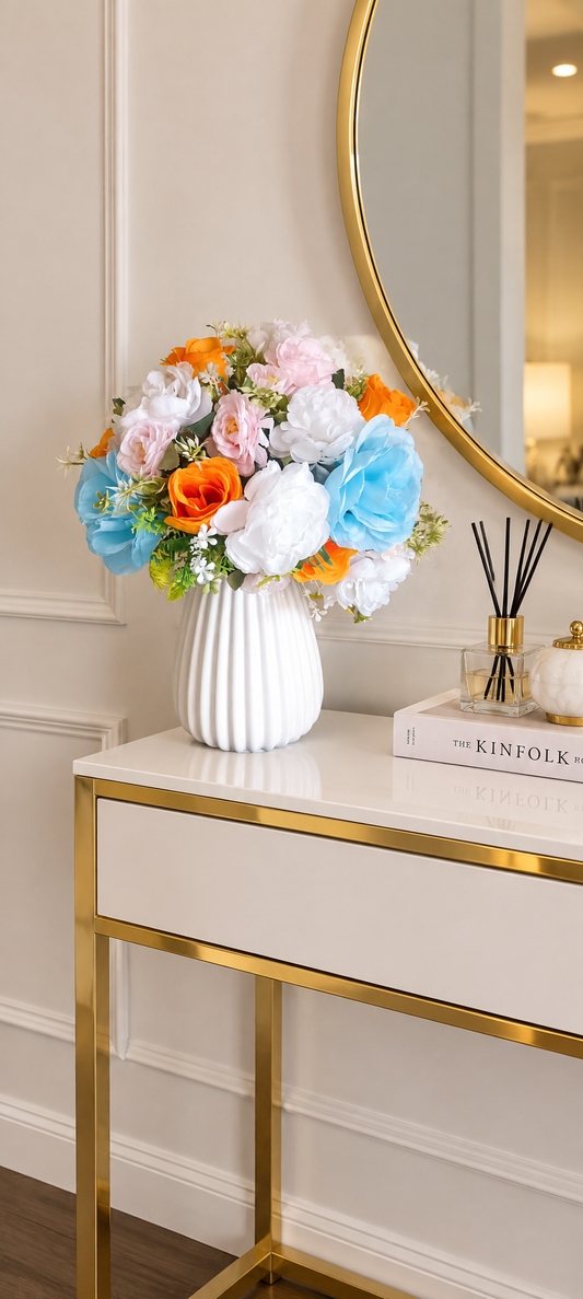 Vibrant artificial flowers Arrangement