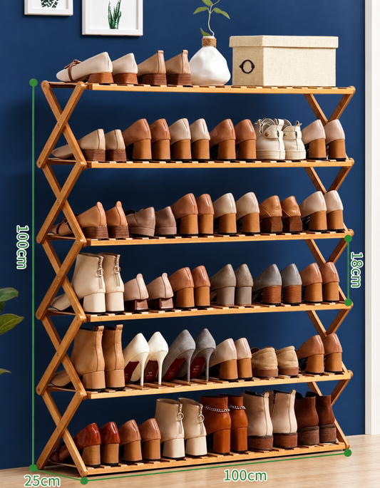 Bamboo Shoe Rack